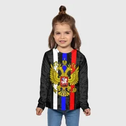 Детский лонгслив 3D Россия - фото 2