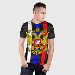 Мужская футболка 3D Slim Россия - фото 2