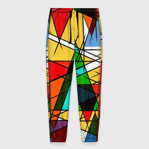 Мужские брюки 3D с принтом Пикассо, вид спереди #2