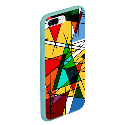 Чехол для iPhone 7Plus/8 Plus матовый Пикассо, цвет мятный - фото 3