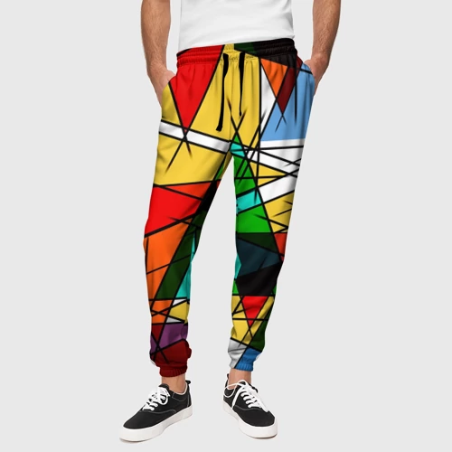 Мужские брюки 3D с принтом Пикассо, вид сбоку #3