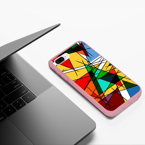 Чехол для iPhone 7Plus/8 Plus матовый Пикассо, цвет баблгам - фото 5