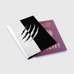 Обложка для паспорта матовая кожа След зверя - фото 2