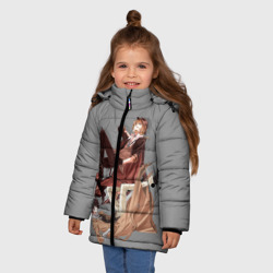 Зимняя куртка для девочек 3D Дазай и Чуя - фото 2