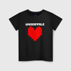 Детская футболка хлопок Undertale heart