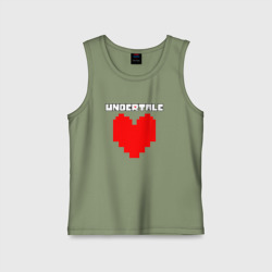 Детская майка хлопок Undertale heart