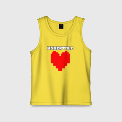 Детская майка хлопок Undertale heart