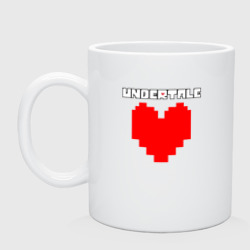 Кружка керамическая Undertale heart