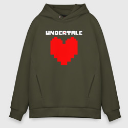 Мужское худи Oversize хлопок Undertale heart