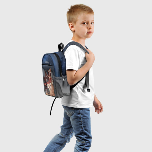 Детский рюкзак 3D с принтом Дазай и Чуя, вид сзади #1