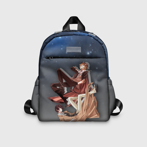 Детский рюкзак 3D с принтом Дазай и Чуя, вид спереди #2