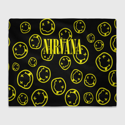 Плед 3D с принтом Nirvana, вид спереди #2