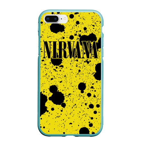 Чехол для iPhone 7Plus/8 Plus матовый с принтом Nirvana, вид спереди #2
