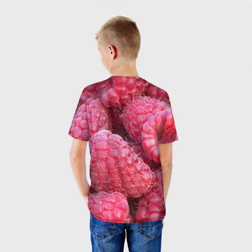 Детская футболка 3D Очень много малины, цвет 3D печать - фото 4