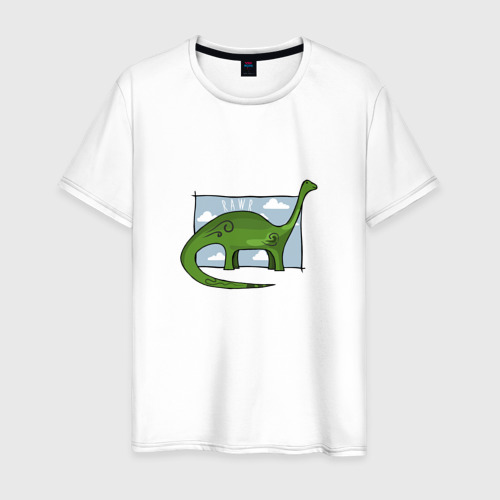 Мужская футболка хлопок Динозавр