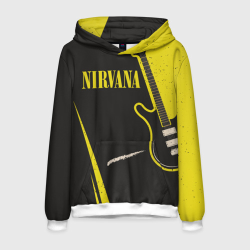 Мужская толстовка 3D Nirvana, цвет белый