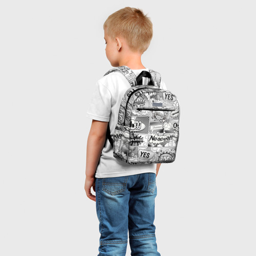 Детский рюкзак 3D с принтом COMICS ART, фото на моделе #1