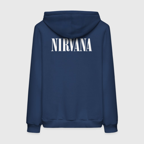 Женская толстовка хлопок Nirvana на спине, цвет темно-синий - фото 2