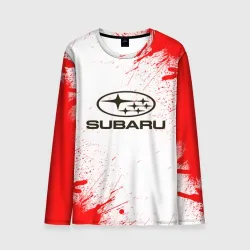 Мужской лонгслив 3D Subaru
