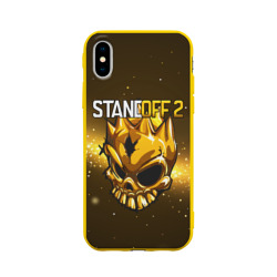 Чехол на Айфон 10 Standoff 2 Gold skull