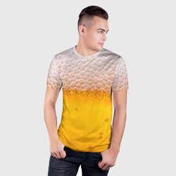 Мужская футболка 3D Slim Живое пенное - фото 2