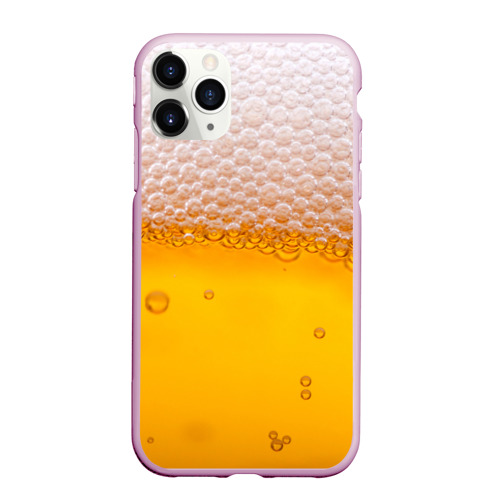 Чехол для iPhone 11 Pro Max матовый Живое пенное, цвет розовый
