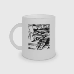 Кружка матовая стеклянная Ева 01 Берсерк Евангелион Eva