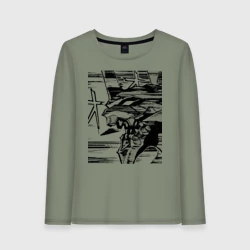 Женский лонгслив хлопок Ева 01 Берсерк Евангелион Eva