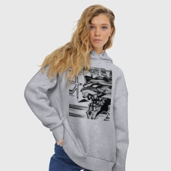 Женское худи Oversize хлопок Ева 01 Берсерк Евангелион Eva - фото 2