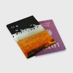 Обложка для паспорта матовая кожа Темное пиво - фото 2