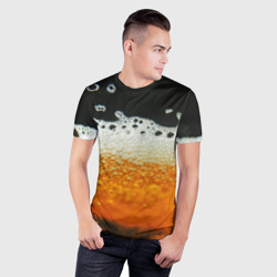 Мужская футболка 3D Slim Темное пиво - фото 2