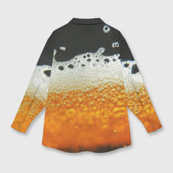 Рубашка с принтом Темное пиво для любого человека, вид сзади №1. Цвет основы: белый