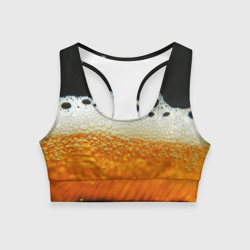 Женский спортивный топ 3D Темное пиво