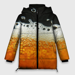 Женская зимняя куртка Oversize Темное пиво