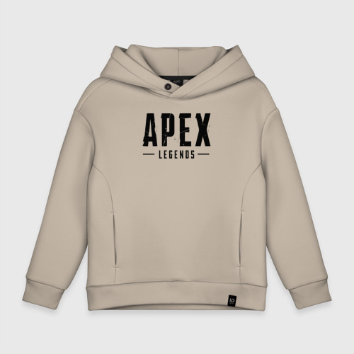 Детское худи Oversize хлопок APEX LEGENDS (НА СПИНЕ), цвет миндальный