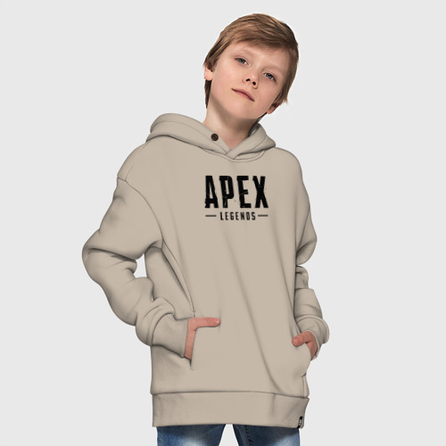 Детское худи Oversize хлопок APEX LEGENDS (НА СПИНЕ), цвет миндальный - фото 9