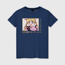 Женская футболка хлопок Sailor Moon Usagi Tsukino Luna