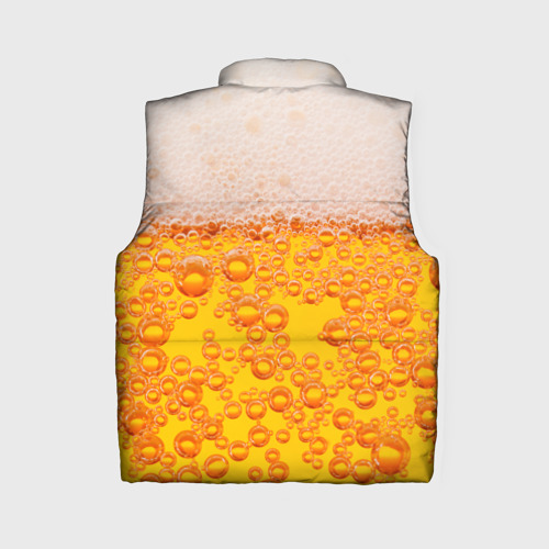 Женский жилет утепленный 3D Пиво с пеной, цвет красный - фото 2