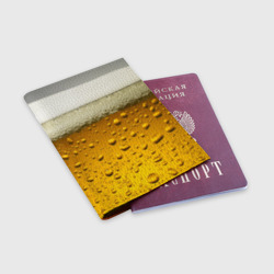 Обложка для паспорта матовая кожа Пиво - фото 2