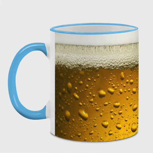 Кружка с полной запечаткой Пиво, цвет Кант небесно-голубой - фото 2