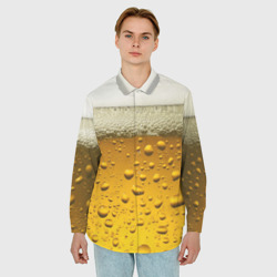 Мужская рубашка oversize 3D Пиво - фото 2