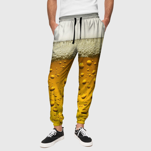 Мужские брюки 3D Пиво, цвет 3D печать - фото 4