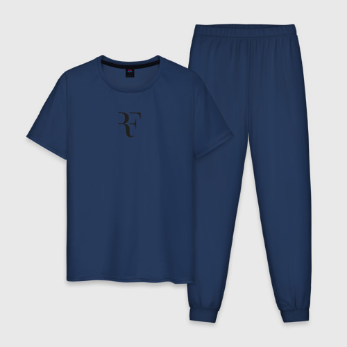 Мужская пижама хлопок Roger, цвет темно-синий