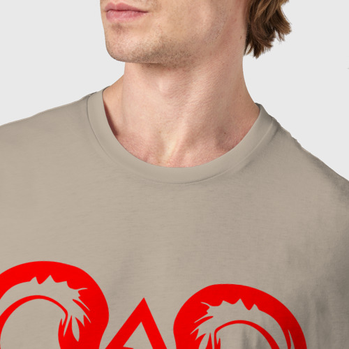 Мужская футболка хлопок Apex Legends Апекс Легендс, цвет миндальный - фото 6