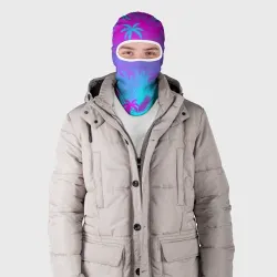 Балаклава 3D Неоновые пальмы - фото 2