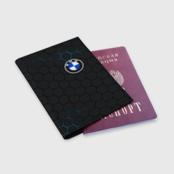 Обложка для паспорта матовая кожа BMW - фото 2