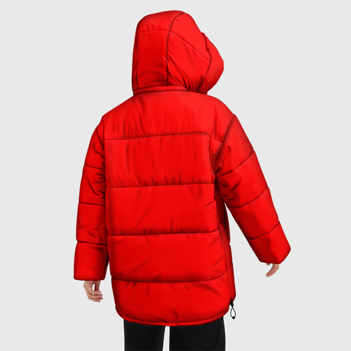 Женская зимняя куртка Oversize Россия, цвет светло-серый - фото 4