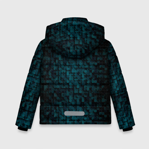Зимняя куртка для мальчиков 3D Кубизм, цвет светло-серый - фото 2
