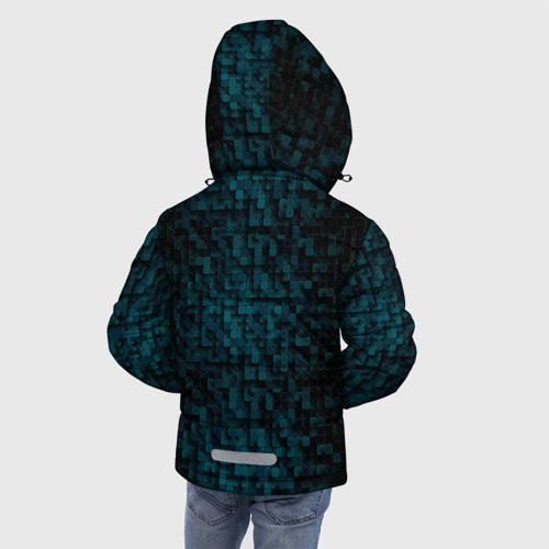 Зимняя куртка для мальчиков 3D Кубизм, цвет светло-серый - фото 4