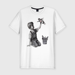 Мужская футболка хлопок Slim Banksy